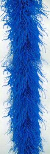 Ostrich feather boa 4 ply - #13 ROYAL BLUE